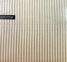 
                        
                          Muat gambar ke penampil Galeri, Tommy Bahama Paloma Stripe Light Gray/White Stone Washed Cotton Percale Sheet Set Queen
                        
                      
