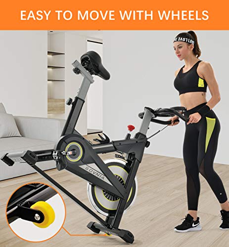 Exercise Bike, Sovnia Indoor Cycling Bike, Stationary Exercise Bikes with iPad Holder - JOY2ESpree