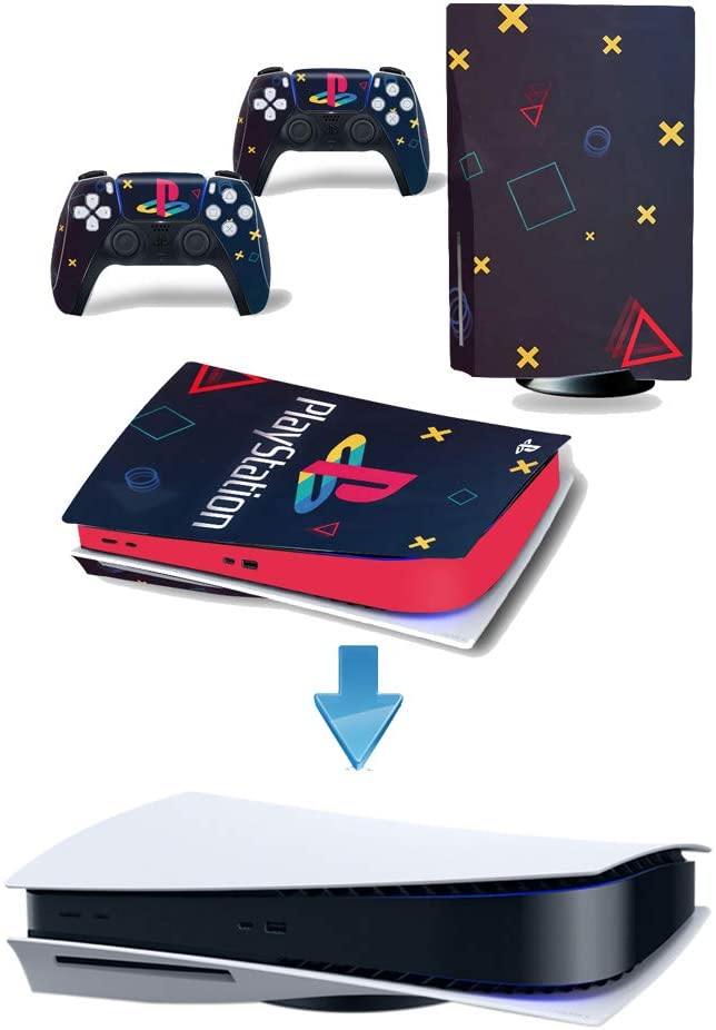 Decals Cover Whole Body Skin Protector for PS5 Playstation 5 Console Wrap Sticker Skin with 2 Wireless DualSense Controller Decal - JOY2ESpree
