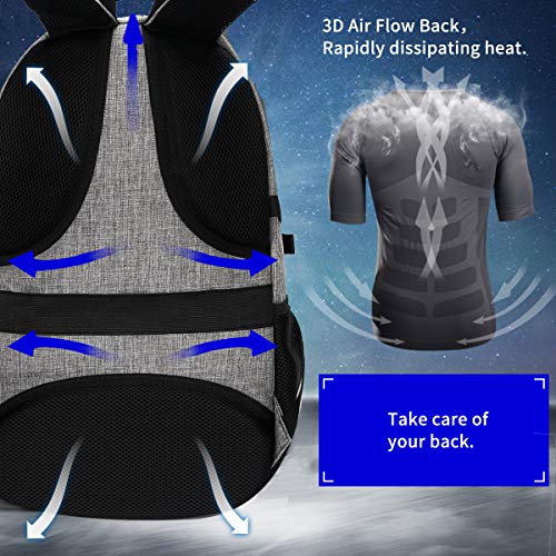SHRRADOO Durable Anti Theft Laptop Backpack Travel Backpacks Bookbag