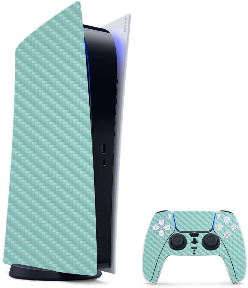 MightySkins Carbon Fiber Skin Compatible with PS5 / Playstation 5 Digital Edition Bundle - JOY2ESpree