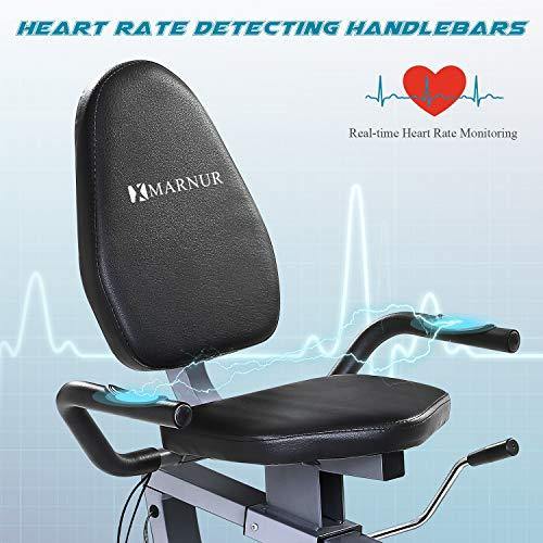 MARNUR Recumbent Exercise Bike Indoor Cycling Stationary Magnetic Home - JOY2ESpree