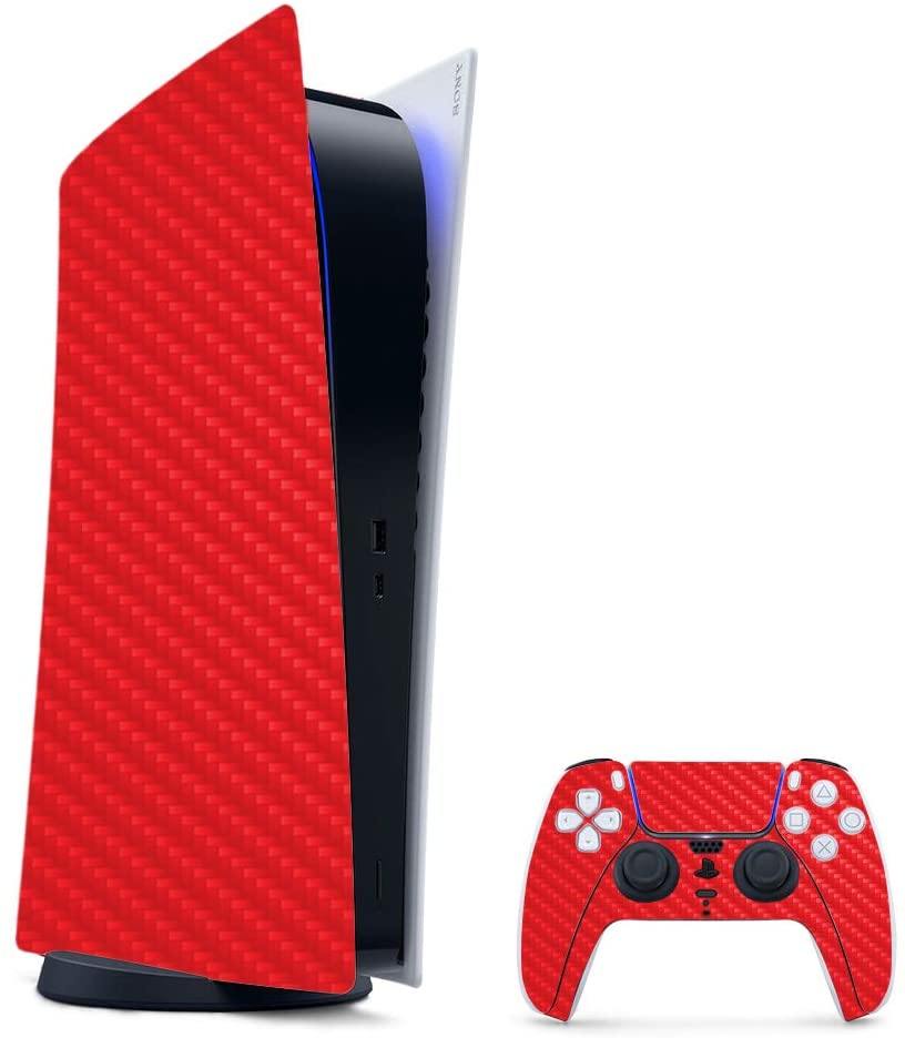 MightySkins Carbon Fiber Skin Compatible with PS5 / Playstation 5 Digital Edition Bundle - JOY2ESpree