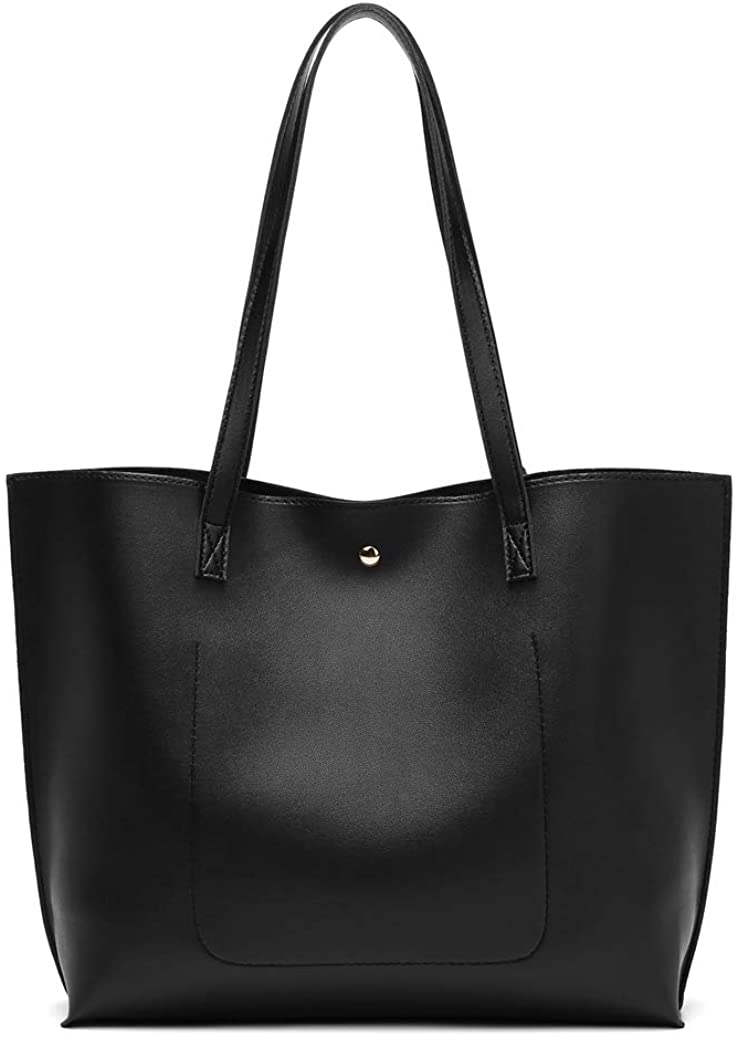 Women's Soft Faux Leather Tote Shoulder Bag from Dreubea, Big Capacity Tassel Handbag