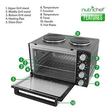 
                        
                          Muat gambar ke penampil Galeri, NutriChef Kitchen Convection Electric Countertop Rotisserie Toaster Oven Cooker with Food Warming Hot Plates, 30+ Quart (AZPKRTO28) - JOY2ESpree
                        
                      