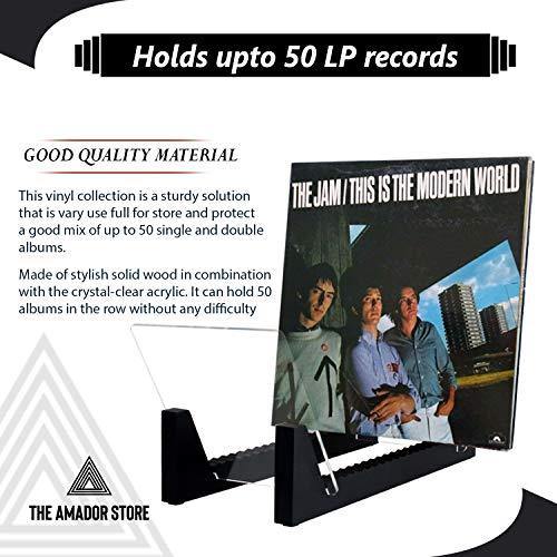 The Amador's Store Vinyl LP Record Rack 50-55 LP storage Stand Holder - JOY2ESpree