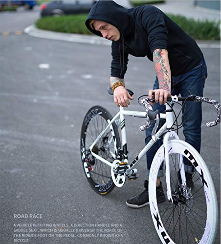 XSLY 2020 New 26 Inch Road Mountain Bike Curved Handle Cycling 24 Speed Disc Brakes Front and Rear Bicycles