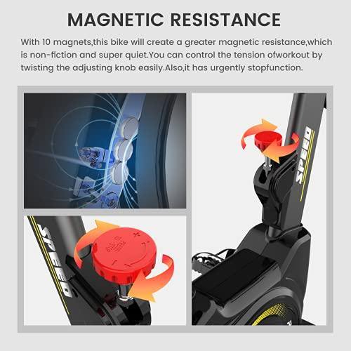 L NOW Exercise Bike Indoor Cycling Bike Belt Drive Stationary Bike - JOY2ESpree