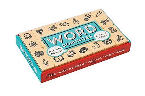 Chronicle Books Word Dominoes (Picture Dominoes, Play Dominoes, Word Games, Logic on Fire): Play with Pictures - Win with Words - JOY2ESpree