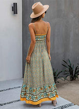 
                        
                          Muat gambar ke penampil Galeri, KIRUNDO 2021 Summer Women’s Spaghetti Maxi Dress V Neck High Waist Backless Dress
                        
                      