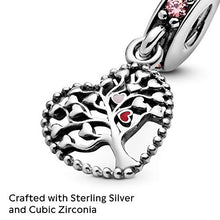 
                        
                          Load image into Gallery viewer, Pandora Jewelry Tree of Love Cubic Zirconia Charm in Sterling Silver - JOY2ESpree
                        
                      