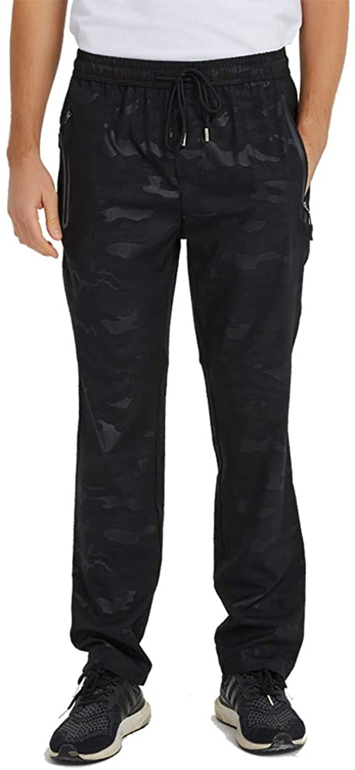 Rdruko Men's Jogger Casual Pants Lightweight Breathable Quick Dry Hiking Running Outdoor Sports Pants