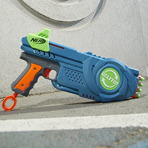 NERF Elite 2.0 Flipshots Flip-8 Blaster with 8 Dart Barrels That Flip to Double Your Firepower, 8-Dart Capacity, 8 Official Elite Darts