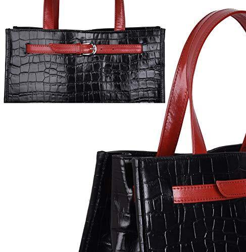 Antonio Valeria Emma Croco Print Leather Tote Bag For Women - JOY2ESpree