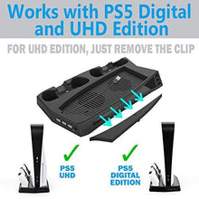 
                        
                          Muat gambar ke penampil Galeri, Vertical Stand with Dual Cooling Fans for Sony PS5 Digital Edition &amp; PS5 UHD - JOY2ESpree
                        
                      