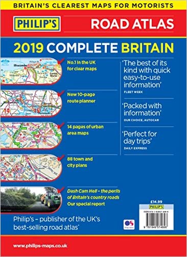 Philip's 2019 Complete Road Atlas Britain and Ireland