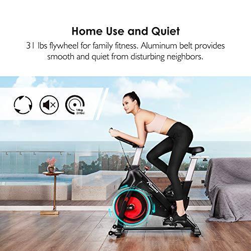Reehut Exercise Bikes Stationary for Home, Spin Bike with Screen Cycling Bike Magnetic Resistance - JOY2ESpree