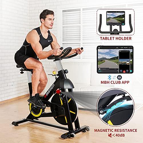 MBH Fitness Magnetic Exercise Bike Stationary, Indoor Cycling Bike for Home Gym Use - JOY2ESpree