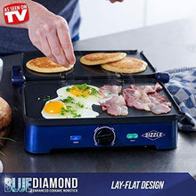 
                        
                          Cargar imagen en el visor de la galería, Blue Diamond Cookware Sizzle Griddle Ceramic Nonstick Electric Griddle - JOY2ESpree
                        
                      
