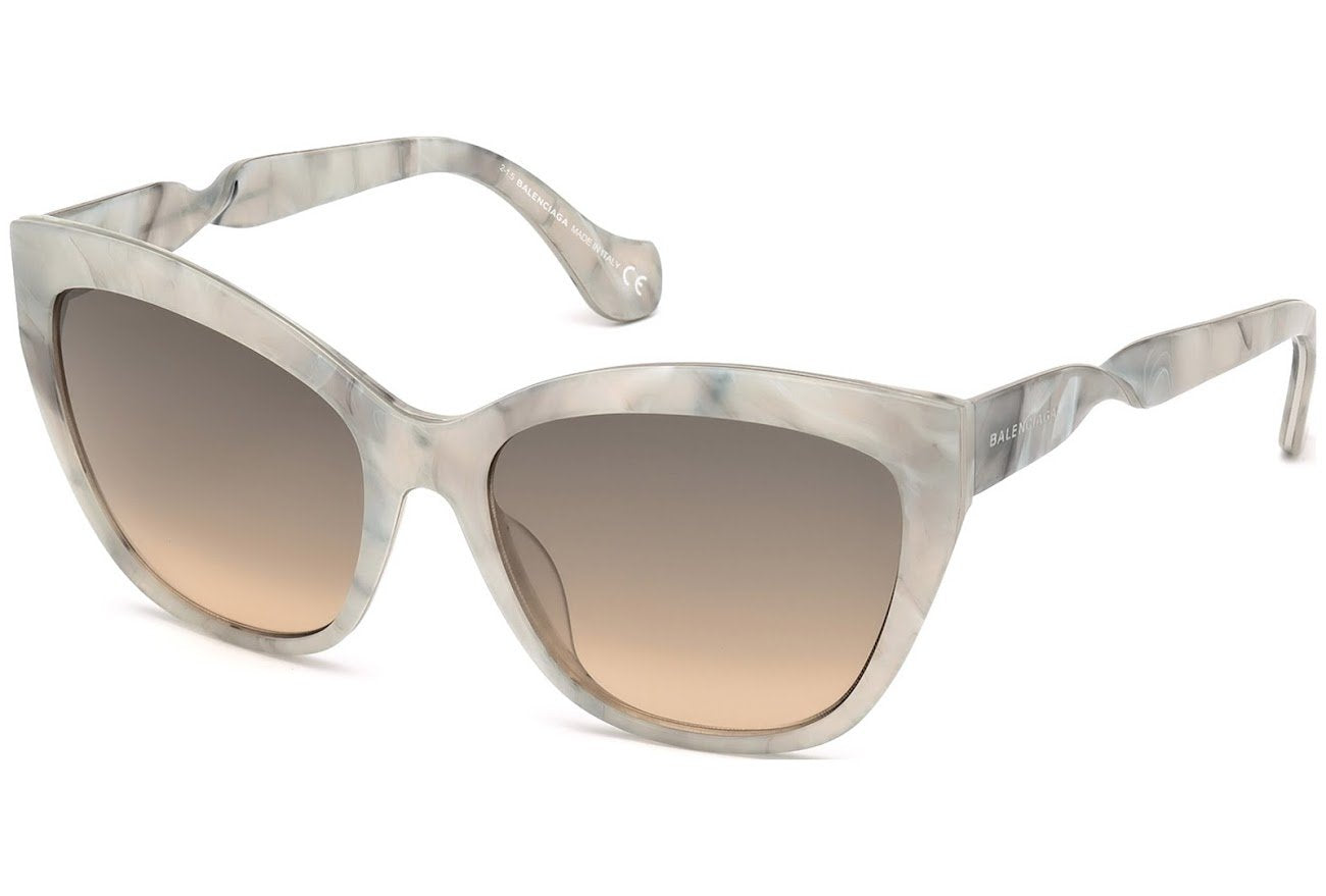 Sunglasses Balenciaga BA 52 BA0052 24B white/other / gradient smoke