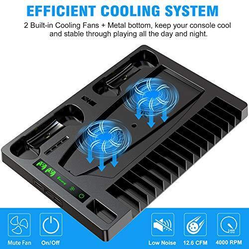 Benazcap Cooling Station for PS5 Console, PS5 Vertical Stand with Cooling Fan - JOY2ESpree