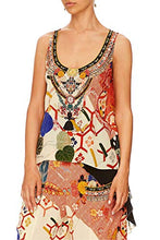 
                        
                          Load image into Gallery viewer, Camilla Kissing The Sun Long Back Scoop Neck Top
                        
                      