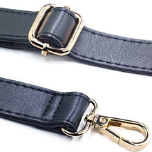 
                        
                          Muat gambar ke penampil Galeri, SUPXINJIA Leather Purse Strap Replacement - Adjustable for Handbags Crossbody or Shoulder Bags 34-59 Inch Long, 0.7 Inch Wide, Black with Gold Clasp
                        
                      