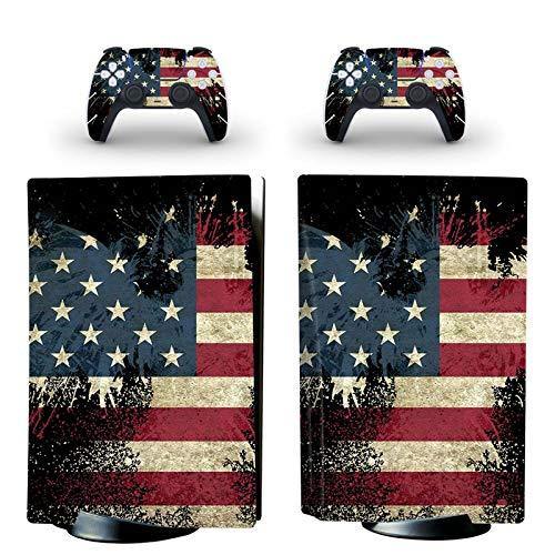 gotor Vinyl Skin Decals Cover Wrap Sticker Faceplate for PS5 Playstation 5 Console and 2 Controllers Skins (PS5 (Not The Digital Edition), B01) - JOY2ESpree