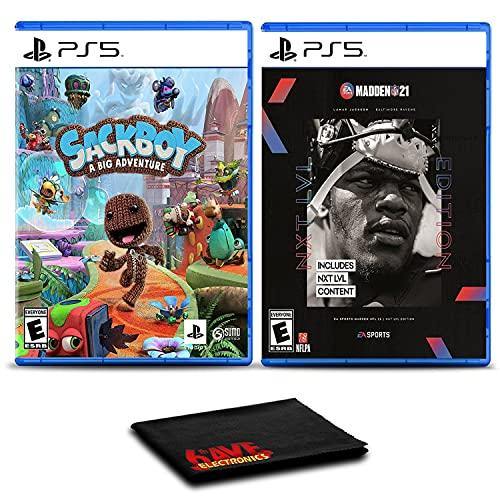Sackboy: A Big Adventure and Madden NFL 21 Next Level Edition - Two Pack Game Bundle For PlayStation 5 - JOY2ESpree