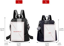 
                        
                          Load image into Gallery viewer, Women Backpack Purse Waterproof Nylon Anti-theft Rucksack Lightweight Shoulder Bag
                        
                      