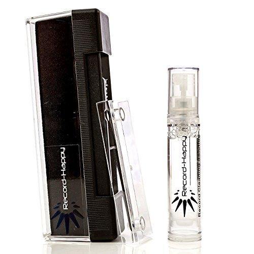 Record Cleaning Velvet Brush - with Anti Static Solution Fluid and Stylus Cleaner by Record-Happy. - JOY2ESpree