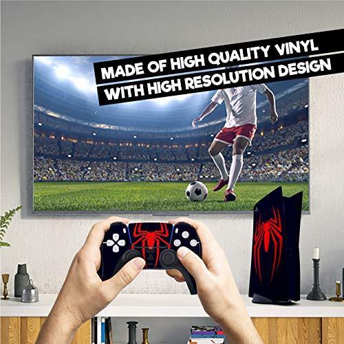 Ps5 skin "navy/red spider" protective wrap cover vinyl sticker decals - JOY2ESpree