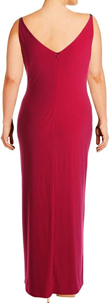 LAUREN RALPH LAUREN Womens Voriana Embellished Ruffled Evening Dress - JOY2ESpree