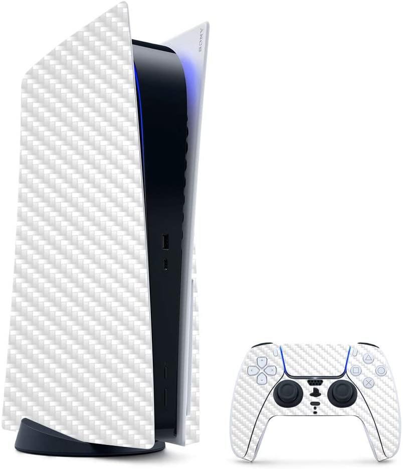 MightySkins Carbon Fiber Skin Compatible with PS5 / Playstation 5 Digital Edition Bundle - JOY2ESpree