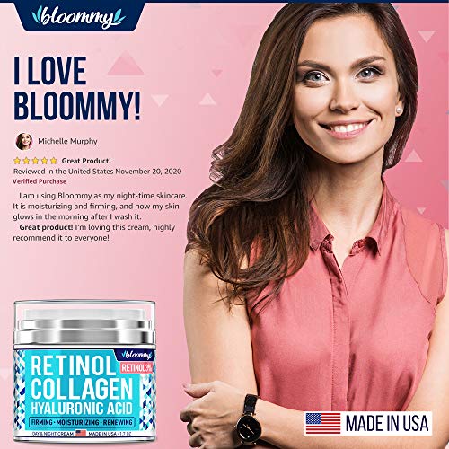 BLOOMMY Collagen & Retinol Cream - Made in USA