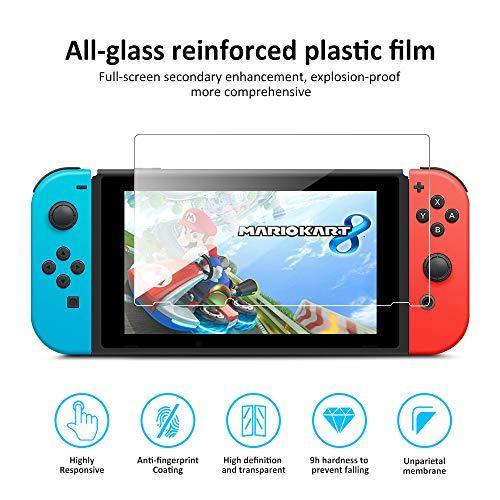 [2PACK] Screen Protector Tempered Glass for Nintendo Switch,Premium HD Clear, 9H with 0.33mm 2.5D - JOY2ESpree