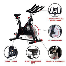 
                        
                          Cargar imagen en el visor de la galería, Sunny Health &amp; Fitness Magnetic Belt Drive Indoor Cycling Bike with 44 lb Flywheel and Large Device Holder, Black, Model Number: SF-B1805 - JOY2ESpree
                        
                      