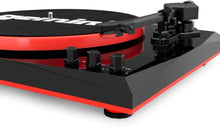 
                        
                          Muat gambar ke penampil Galeri, Gemini Sound TT-900 Series Stereo Belt Drive Turntable Sound System Set, 3 Speed Vinyl Record Bluetooth Player with Dual 50W Watts Speakers, Black/Red - JOY2ESpree
                        
                      
