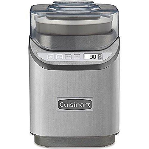 Cuisinart ICE-70 Electronic Ice Cream Maker Brushed Chrome Bundle with 1 Year Extended Protection Plan - JOY2ESpree