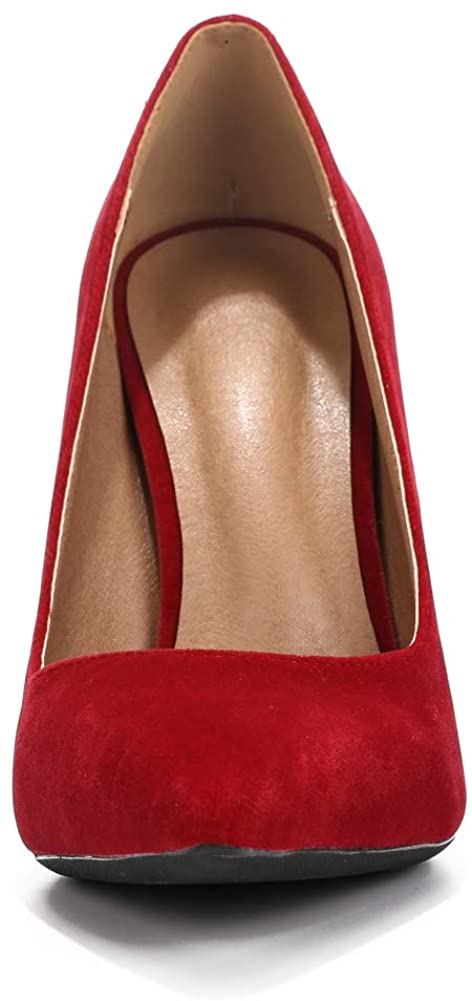 LIURUIJIA Womens Stiletto Pumps Pointed Toe High Heel Slip On Wedding Party Office Shoes 666