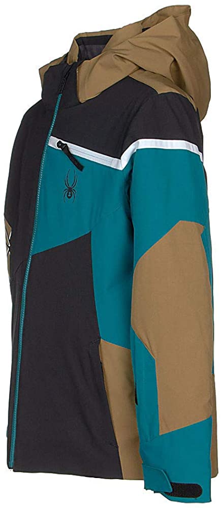 Spyder Boy’s Challenger Ski Jacket – Kids Full Zip Hooded Winter Coat
