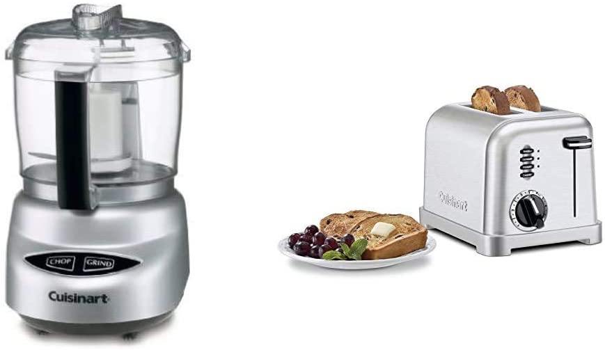 Cuisinart DLC-2ABC Mini Prep Plus Food Processor Brushed Chrome and Nickel - JOY2ESpree