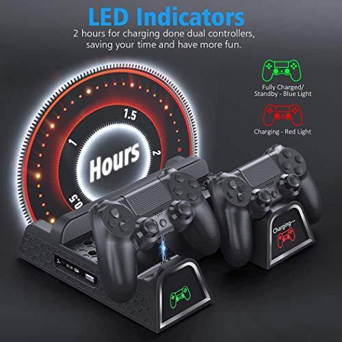 OIVO PS4 Stand Cooling Fan Station for Playstation 4/PS4 Slim/PS4 Pro - JOY2ESpree