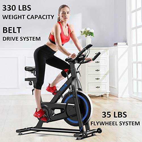 Dripex Magnetic Resistance Indoor Exercise Bike (2021 Upgraded Version), Studio Quality - JOY2ESpree