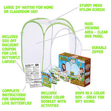 
                        
                          將圖片載入圖庫檢視器 Nature Bound Toys Butterfly Garden Habitat &amp; Terrarium, 24 Inches Tall with Large Zipper and Discount Larvae Coupon Included in Kit, Toy (NB526) - JOY2ESpree
                        
                      