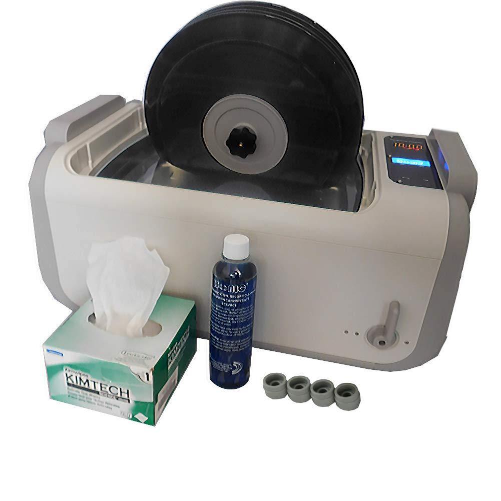 iSonic P4875II+MVR10 Motorized Ultrasonic Vinyl Record Cleaner, 110V (10-Records) - JOY2ESpree