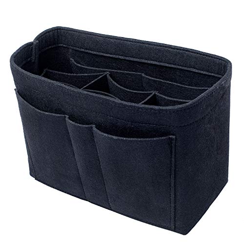 Purse Bag Organizer Insert with Lots of Different Size Spaces Divider Shaper for Speedy Shoulder Hobo Bag Keep Stuff Organized