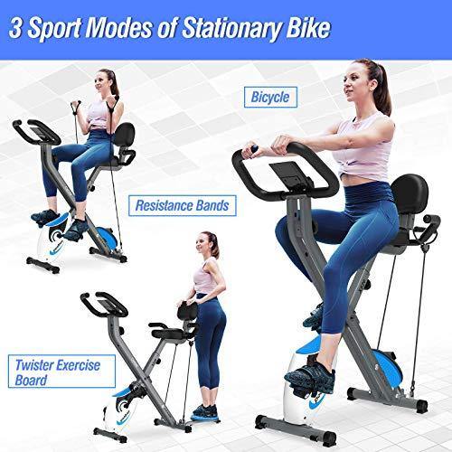 cycool Foldable Exercise Bike Magnetic Stationary Bikes Indoor Cardio Training Cycle - JOY2ESpree
