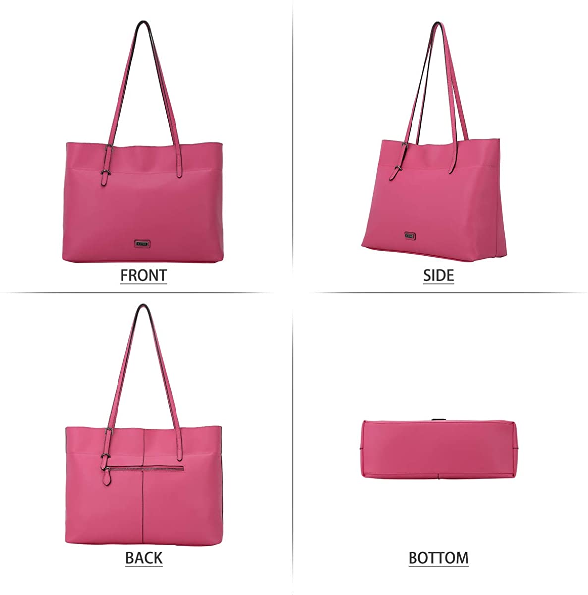 K.EYRE Women's Soft Faux Leather Tote Bag Purse Handbags Wallet Tote Shoulder Bag Purse Large Capacity
