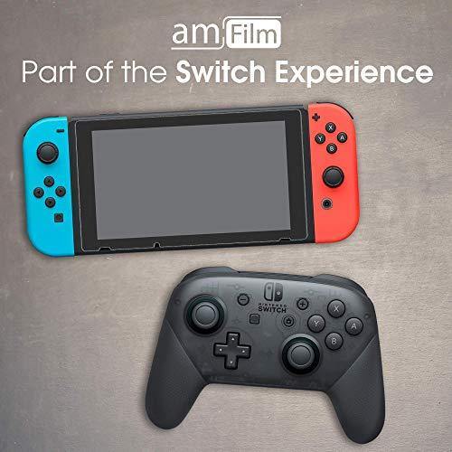 amFilm Tempered Glass Screen Protector for Nintendo Switch 2017 (2-Pack) - JOY2ESpree